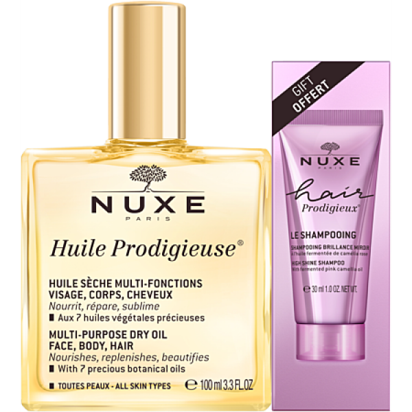 Nuxe | Huile Prodigieuse Multi-Purpose Βιολογικό και Ξηρό Έλαιο Monoi για Πρόσωπο, Μαλλιά και Σώμα | 100ml Nuxe | Huile Prodigieuse Multi-Purpose Βιολογικό και Ξηρό Έλαιο Monoi για Πρόσωπο, Μαλλιά και Σώμα | 100ml